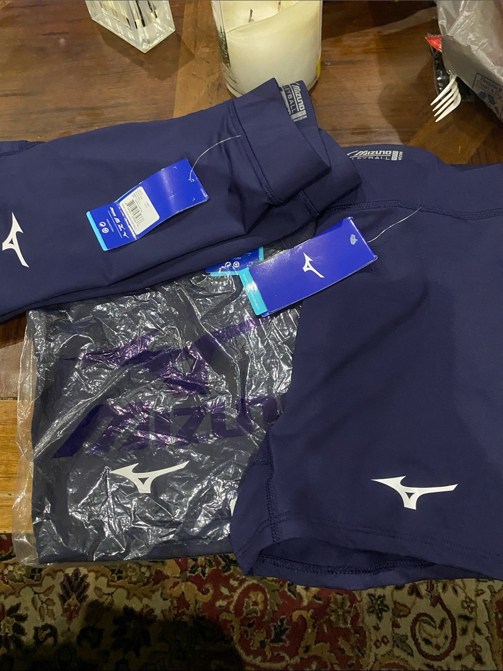 Mizuno Women's Athletic Shorts in Navy Blue